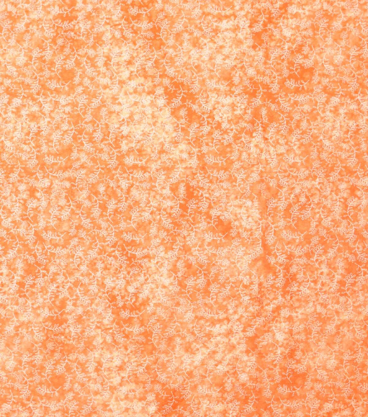 Orange Tonal Vines Quilt Cotton Fabric by Keepsake Calico