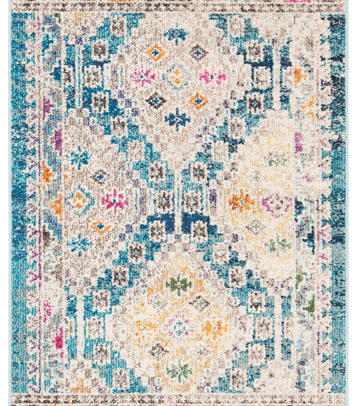 Safavieh Madison 418 Dark Blue / Yellow 3' X 5' Sm. Rectangle