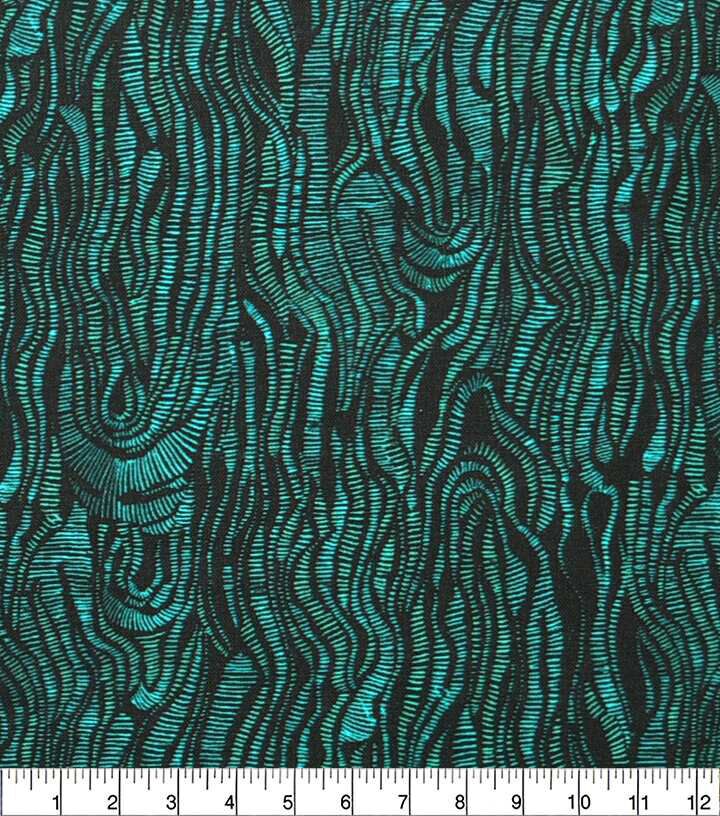 Teal Fine Grain Blender Textured Quilt Cotton Fabric by Keepsake Calico
