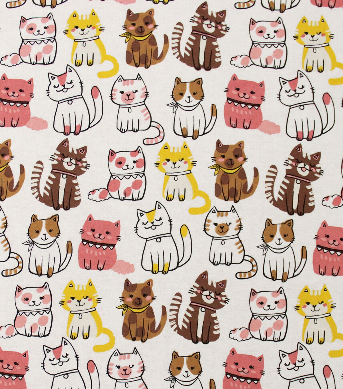 Cute Cats Super Snuggle Flannel Fabric