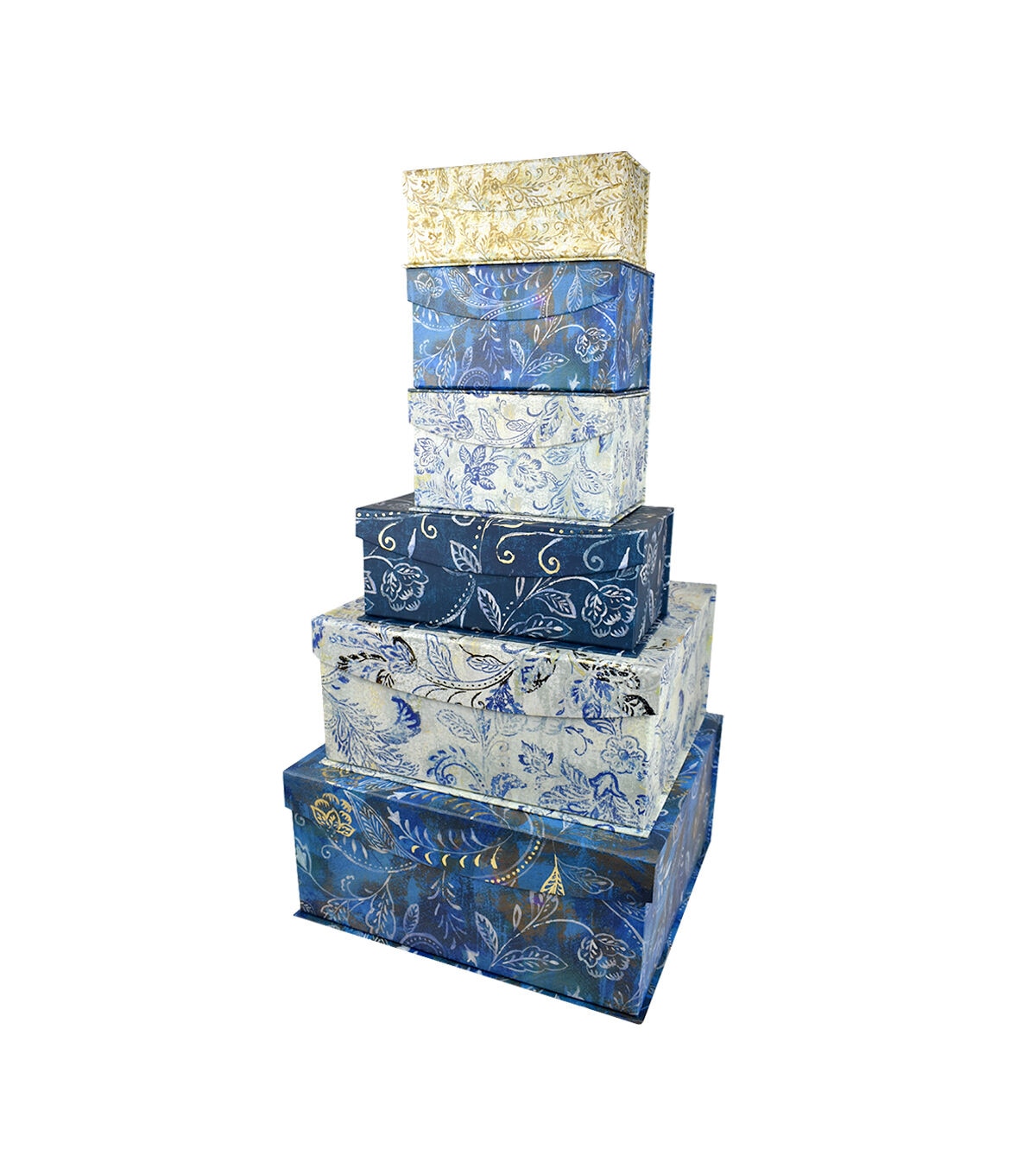 8 Navy Exotic Elegance Fliptop Box by Hudson 43