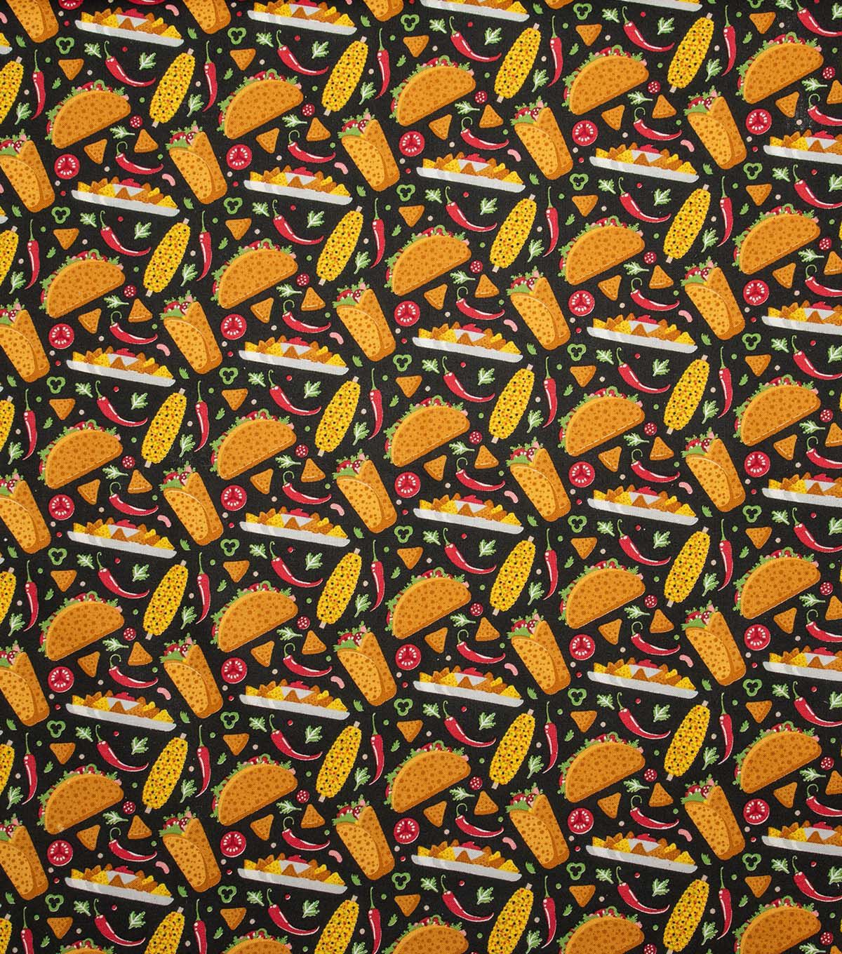 Mexican Street Food Novelty Cotton Fabric