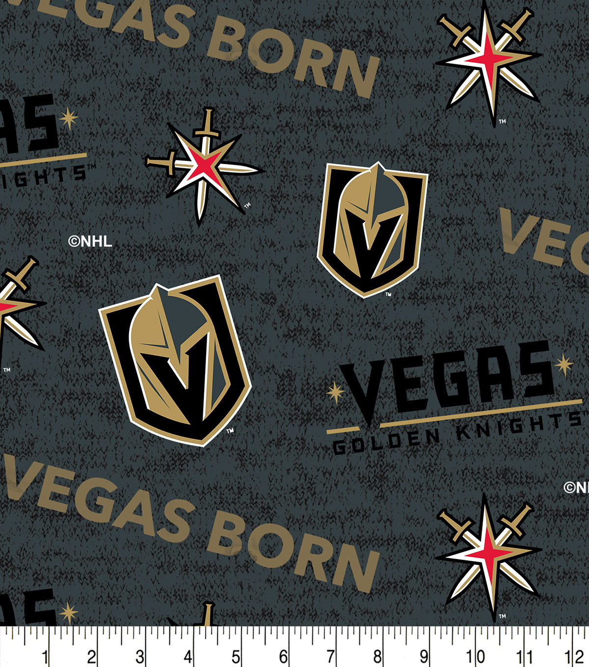 Vegas Golden Knights Cotton Fabric Vegas Born