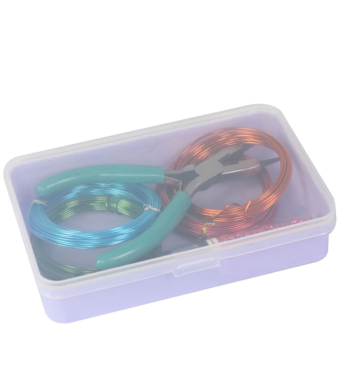 Everything Mary 6 Purple Plastic Storage Box With Clear Lid