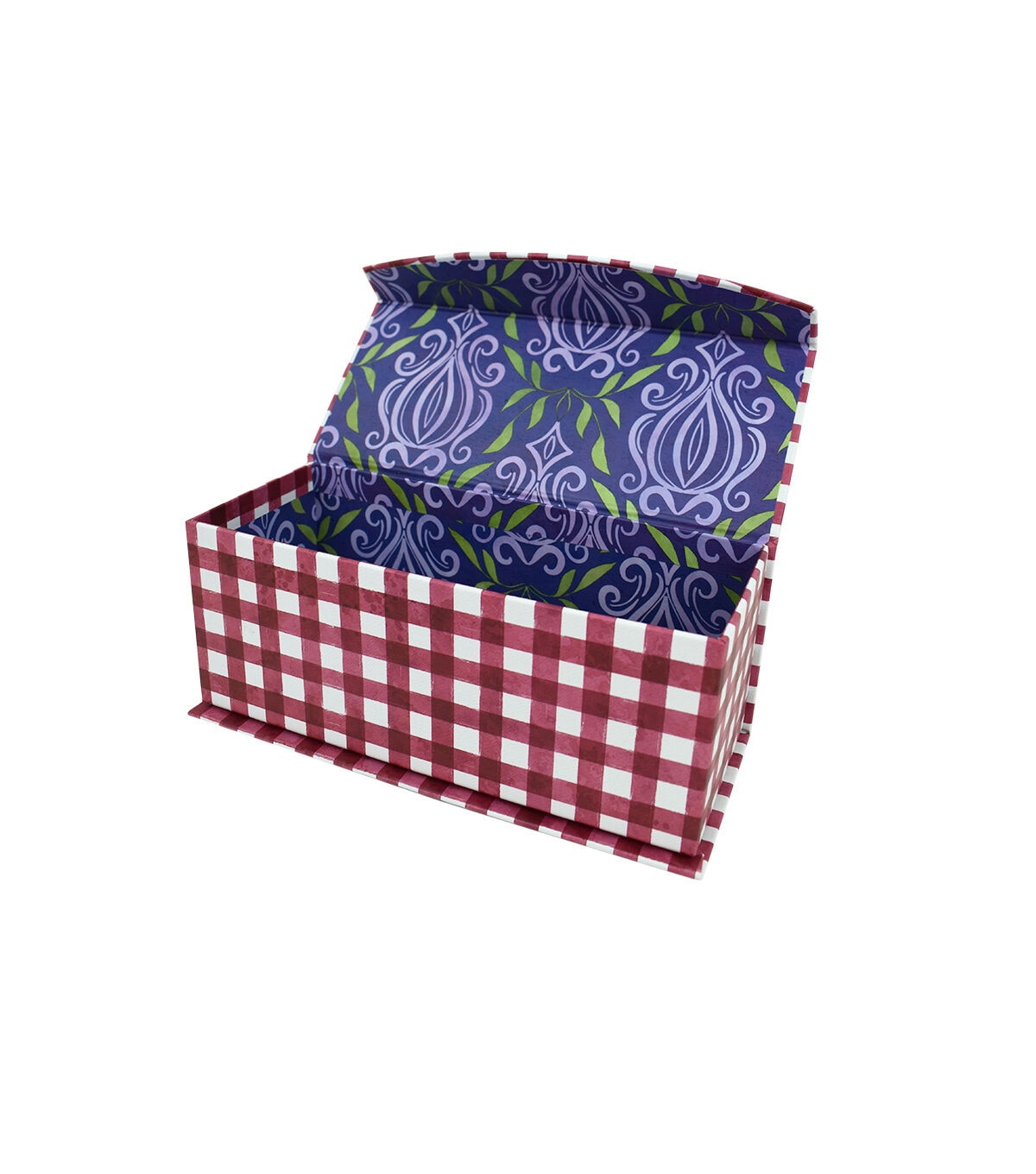 8 Red Checkered Fliptop Box by Hudson 43