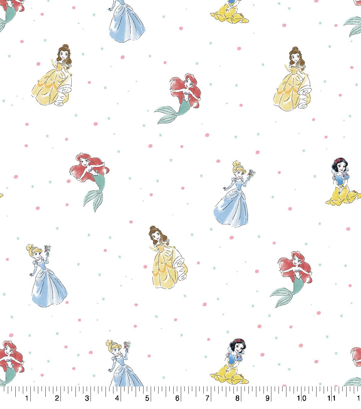 Disney Princess Pretty Pretty Flannel Fabric