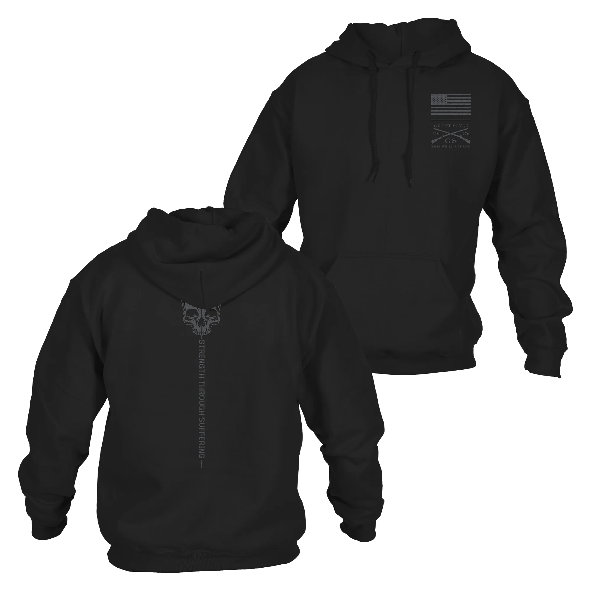 Strength Through Suffering Hoodie - Black