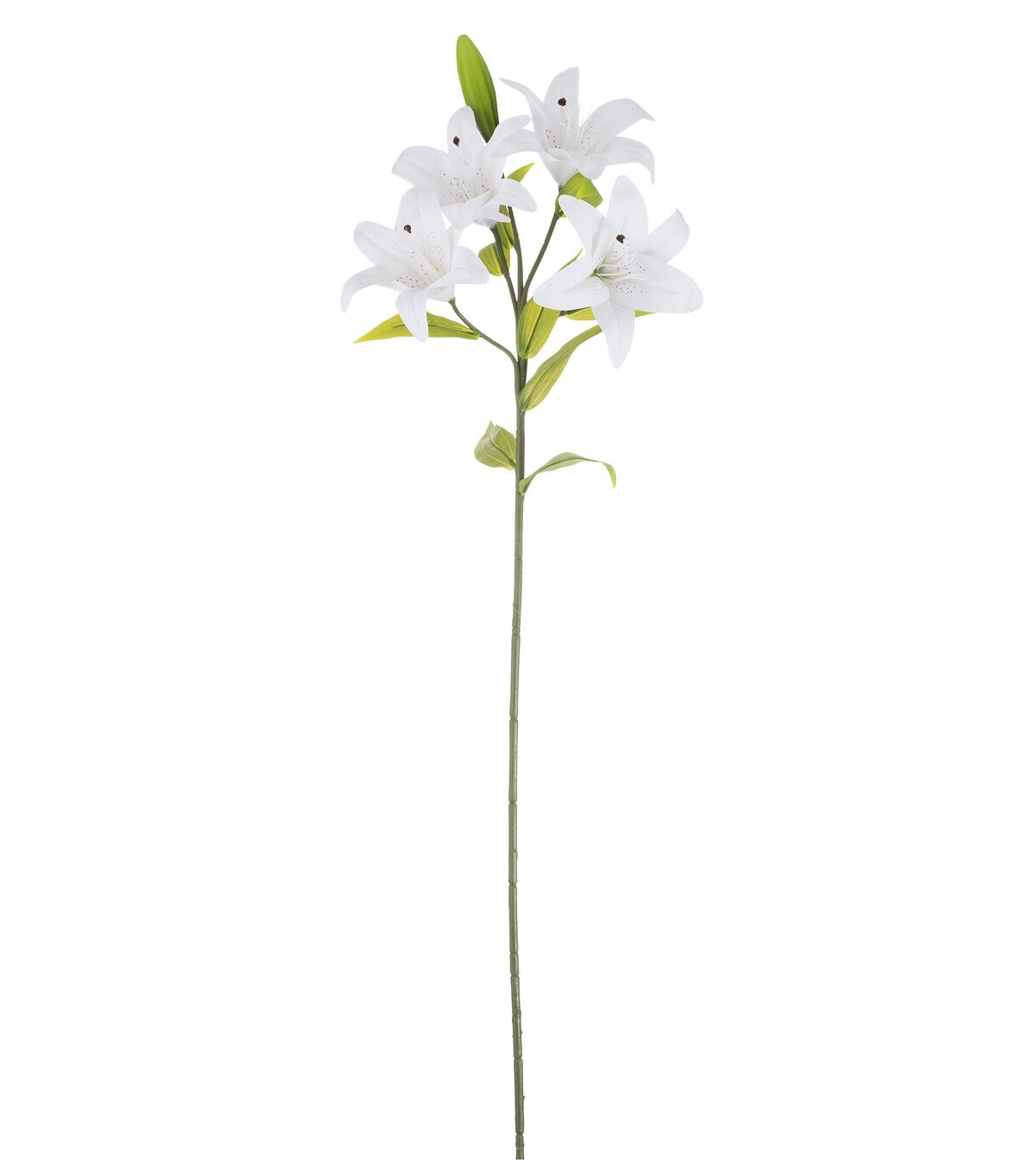 41.5 White Real Touch Lily Stem by Bloom Room