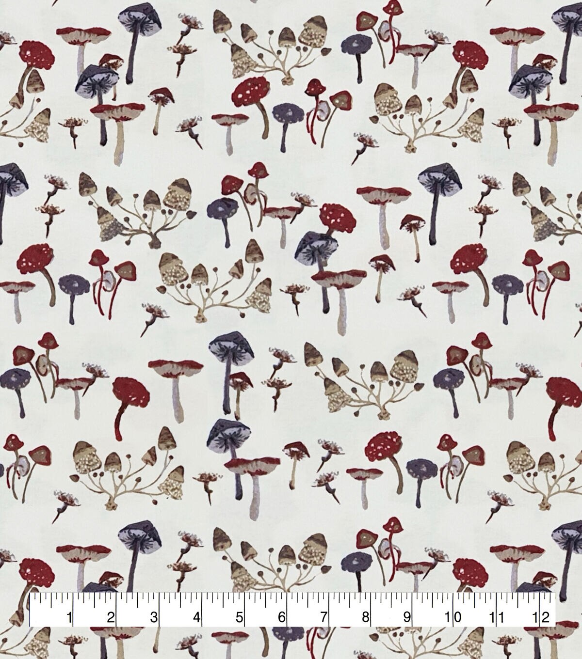 Forest Mushrooms Super Snuggle Flannel Fabric