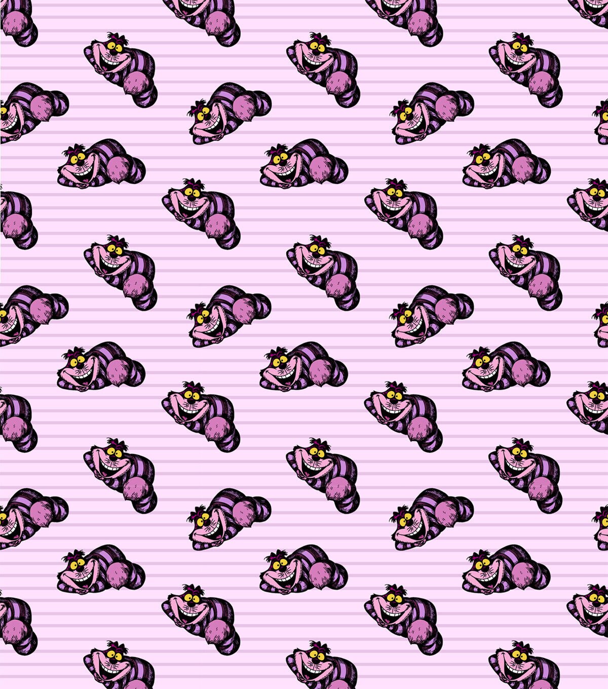 Alice In Wonderland Cat Disney Cotton Fabric