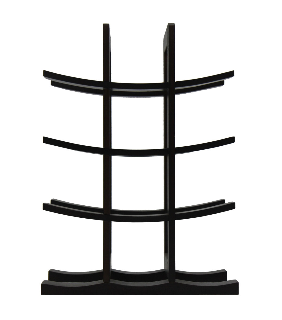 Oceanstar 12-Bottle Dark Espresso Bamboo Wine Rack