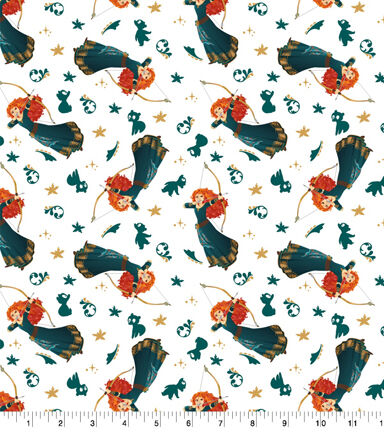 Disney Princess Merida Icons Cotton Fabric