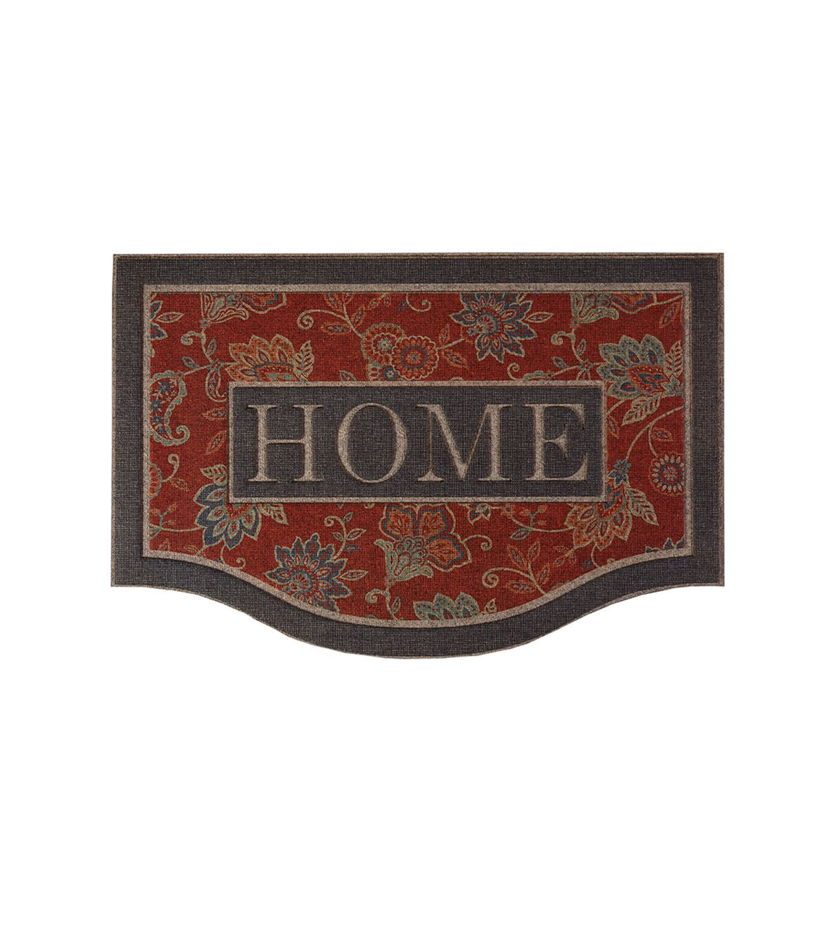 Cozy Jacobean Doormat Chestnut 2' x 3'