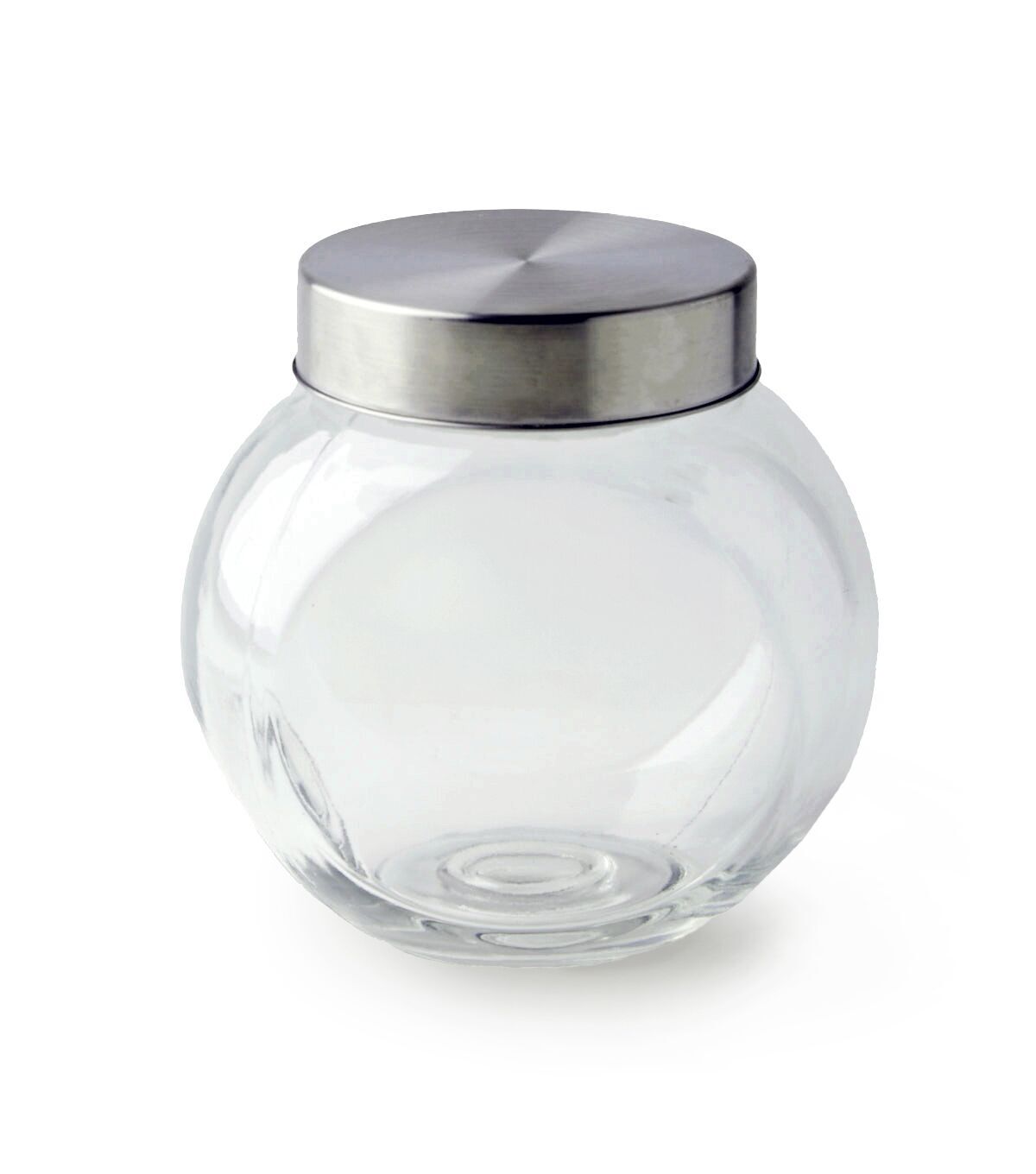 5 Round Tilted Glass Jar With Lid by Park Lane