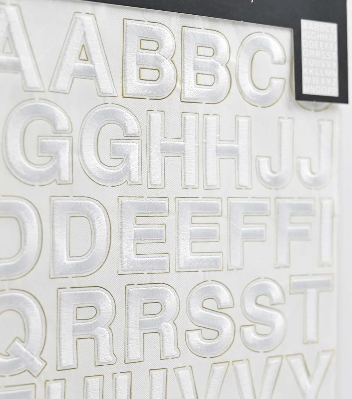 1 Black & White Iron On Letters 1 Sheet by hildie & jo