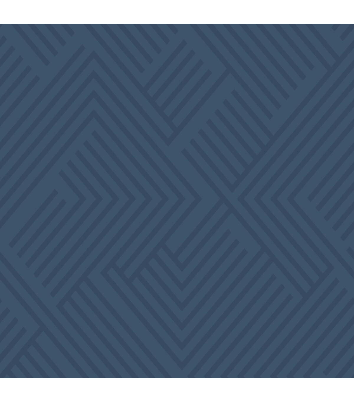 RoomMates Wallpaper Blue Perplexing