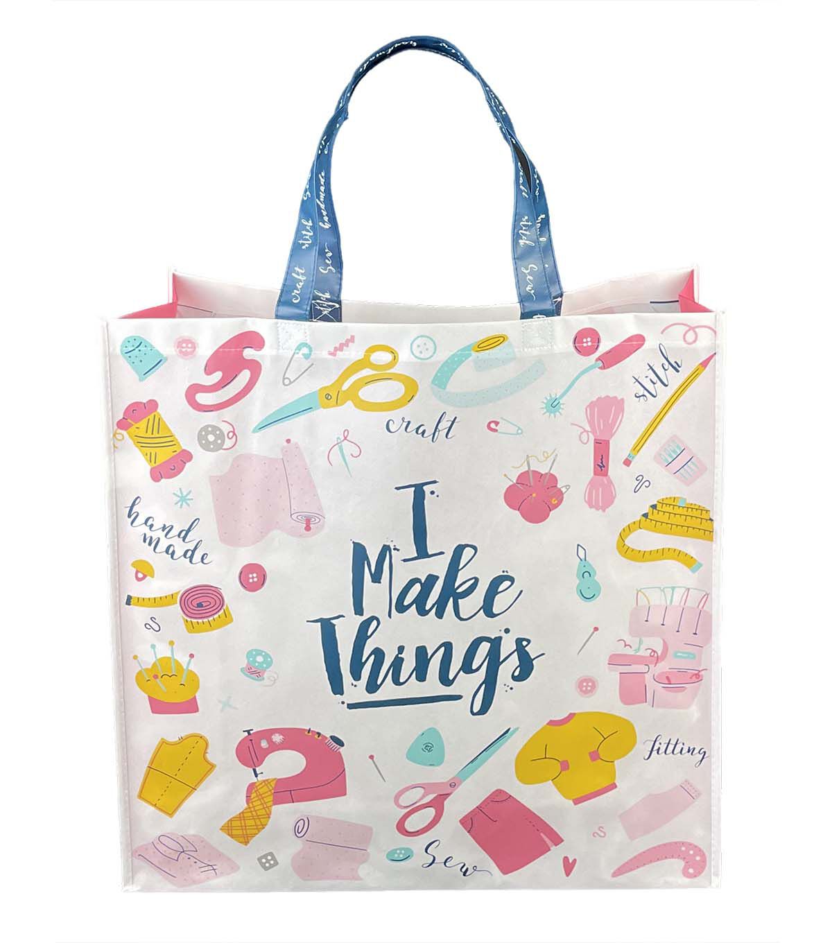 20 x 20 Spring Go Green I Make Things Reusable Tote