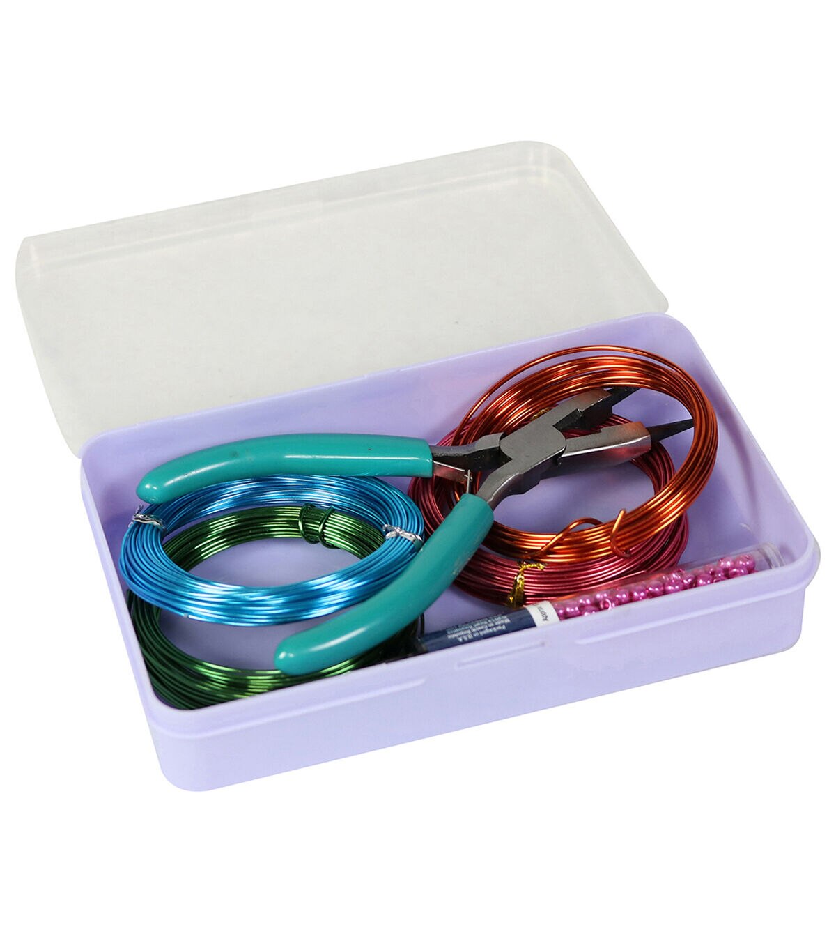 Everything Mary 6 Purple Plastic Storage Box With Clear Lid