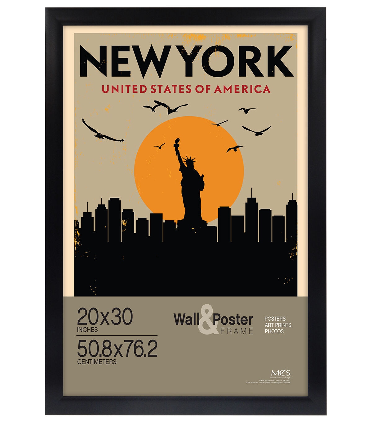 MCS 20 x 30 Black Gallery Wall & Poster Frame