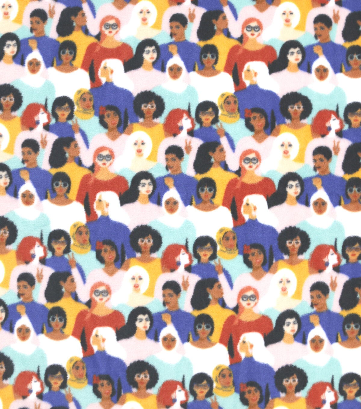 Empowering Women Anti Pill Fleece Fabric