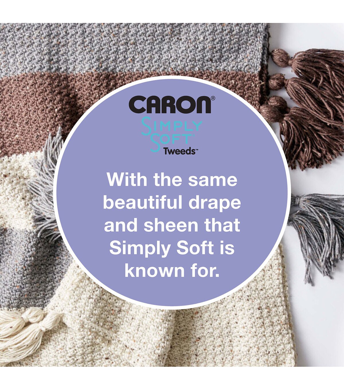 Caron Simply Soft Tweeds 250yds Worsted Acrylic Yarn