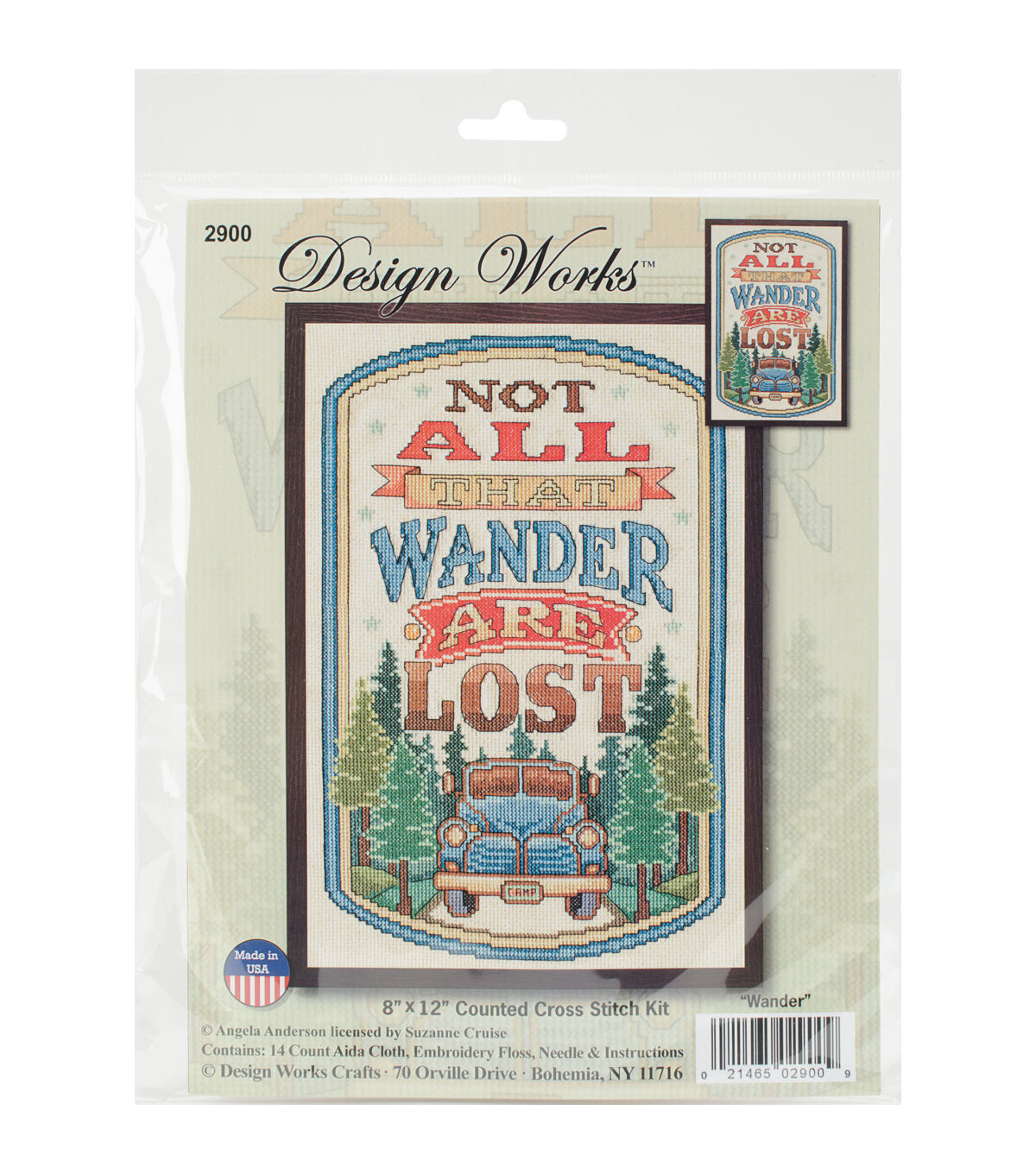 Design Works 8 x 12 All That Wander Counted Cross Stitch Kit