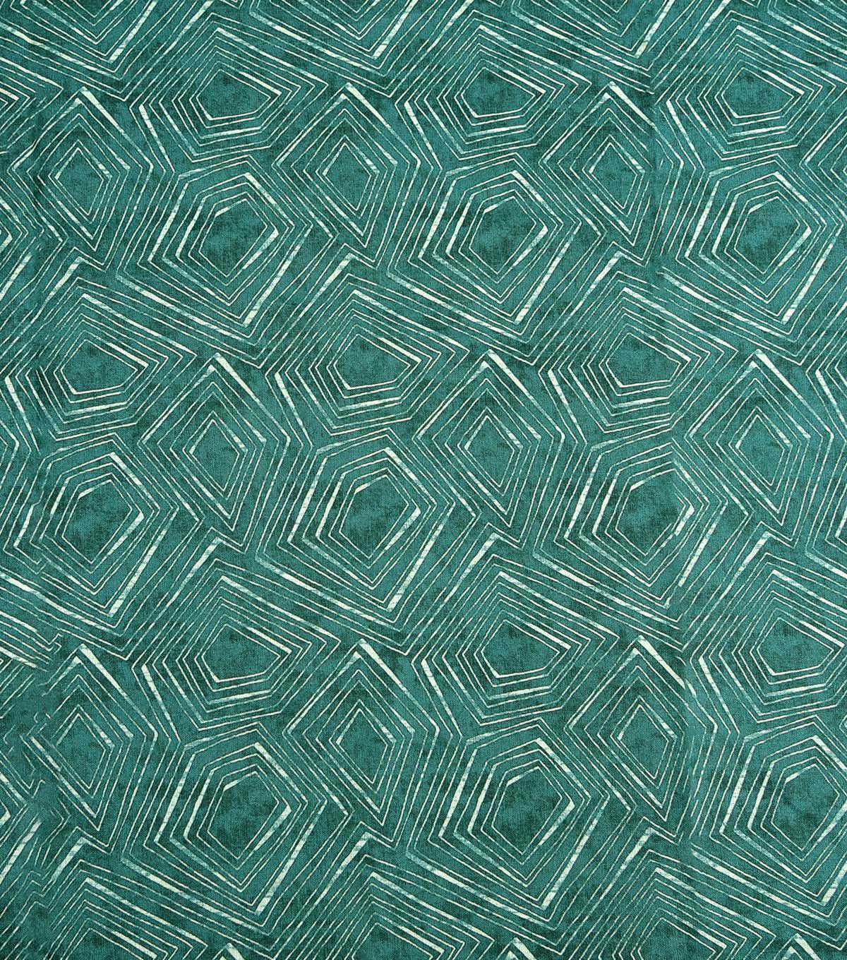 Teal Naturverse Textured Geometric Quilt Cotton Fabric by Keepsake Calico