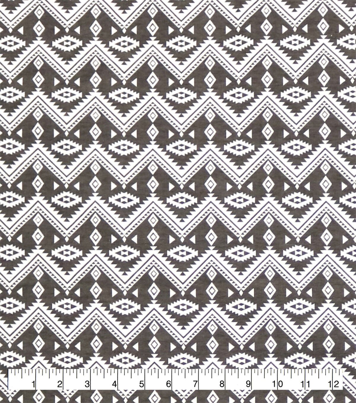 White Triangle Aztec In Line Super Snuggle Flannel Fabric