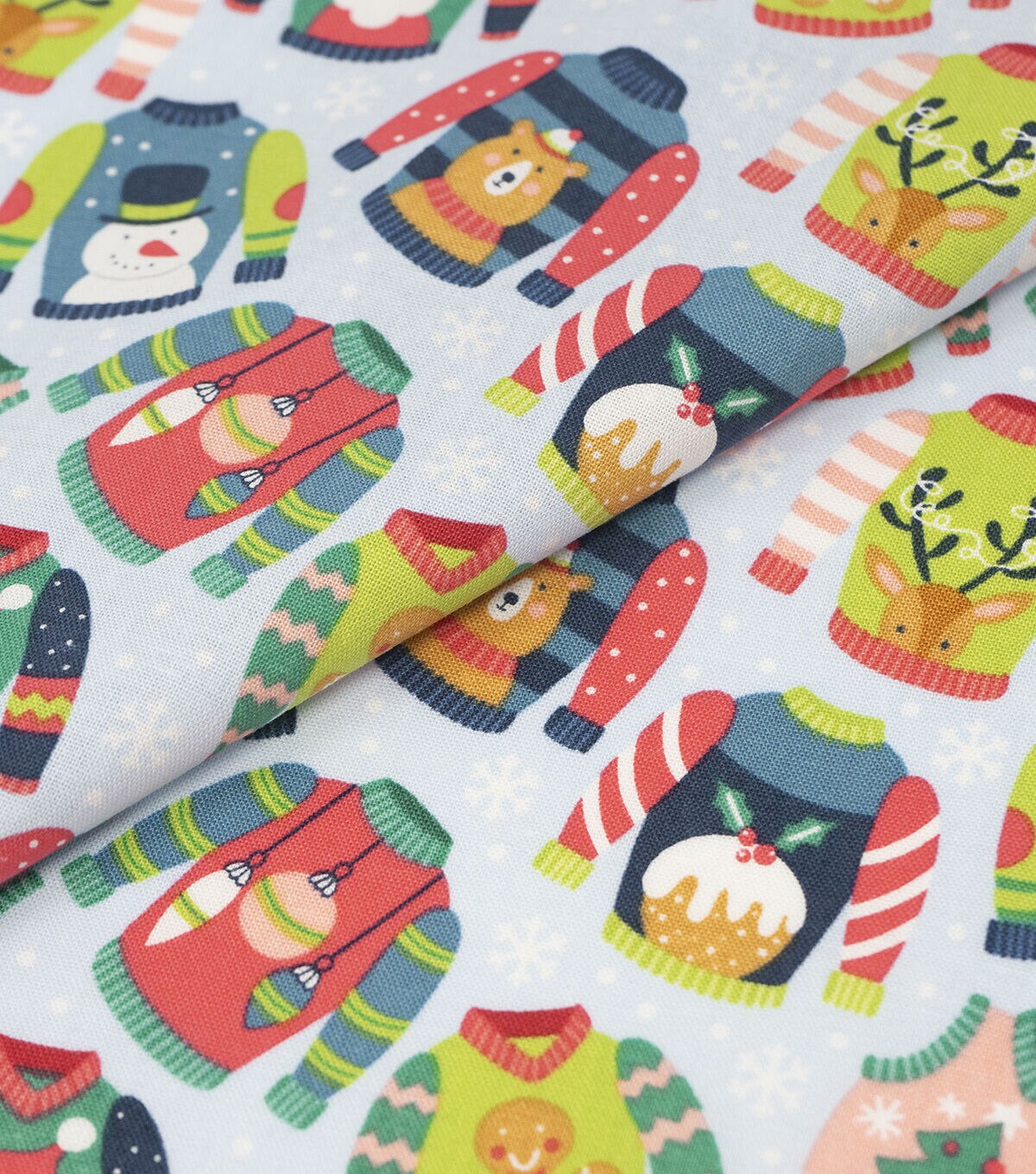 Singer 18 x 21 Sweaters Christmas Cotton Fabric Quarter 1pc