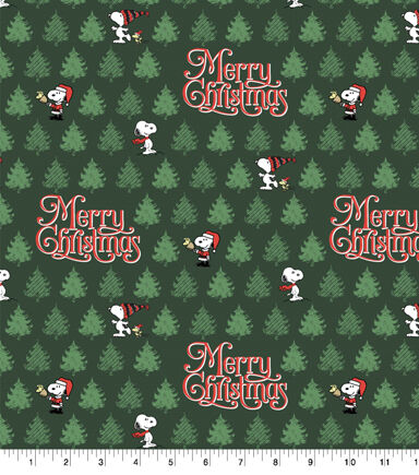 Peanuts & Merry Christmas Cotton Fabric
