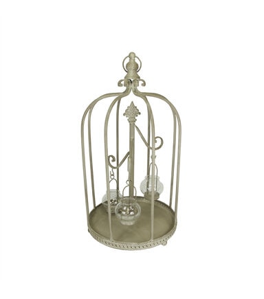 Northlight 26 Vintage Rose Birdcage Tealight Candle Holder