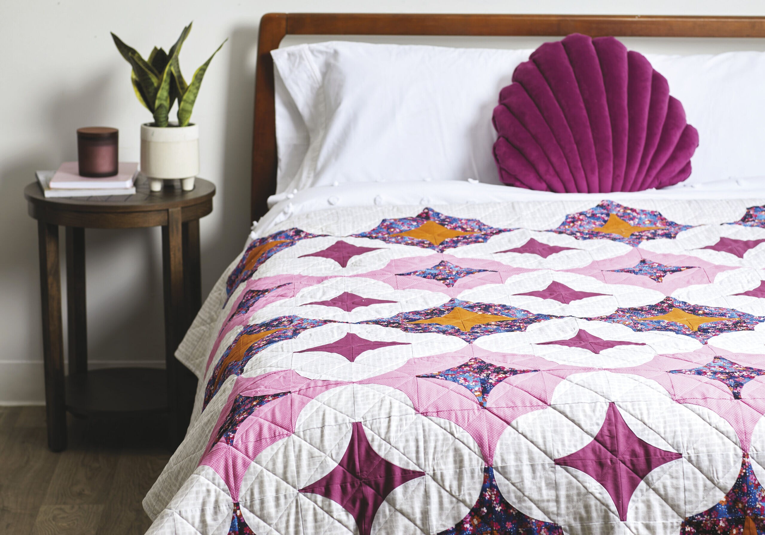 Small Dots on Pink Quilt Cotton Fabric by Keepsake Calico