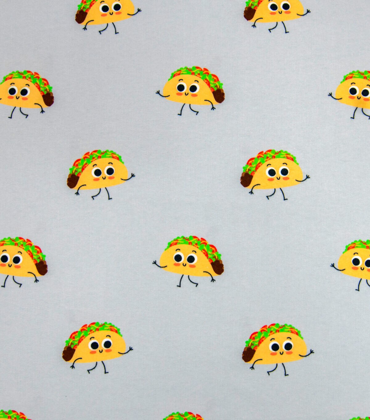 Taco Faces Super Snuggle Flannel Fabric