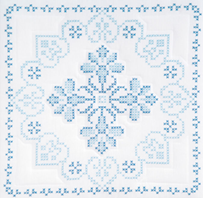 Jack Dempsey Needle Art 18 Americana Stamped White Quilt Blocks 6pk