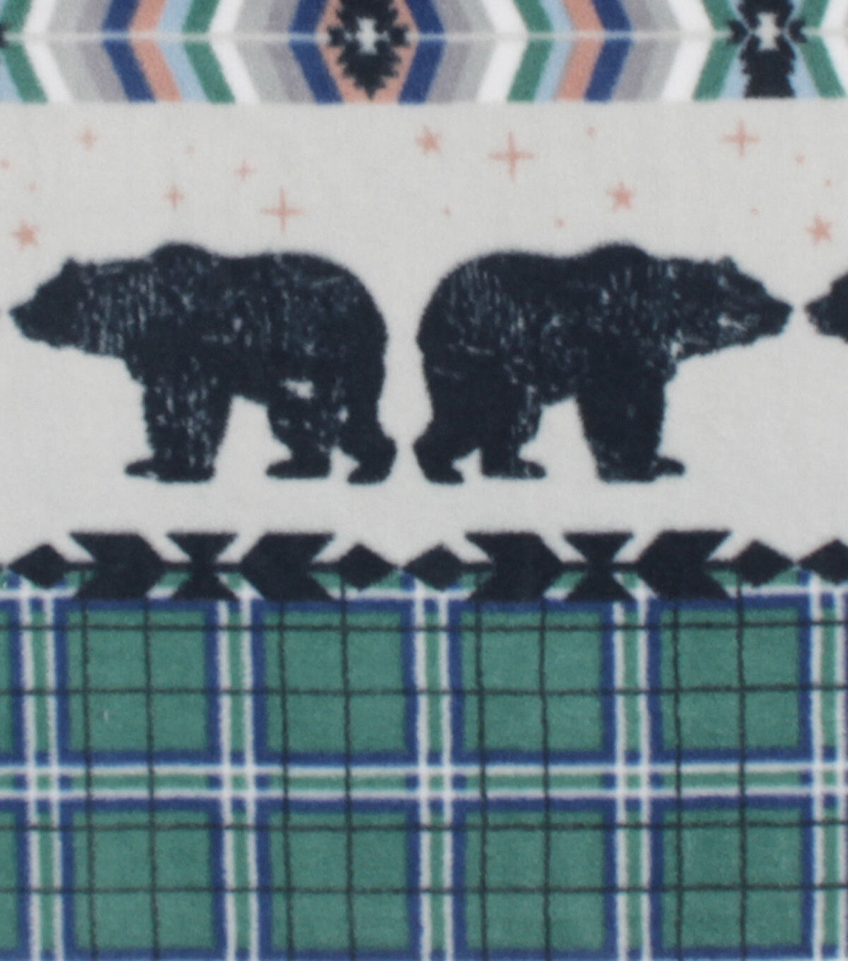 Wilderness & Plaid Anti Pill Fleece Fabric