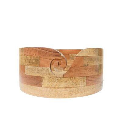 Mixed Wood Yarn Bowl by K+C