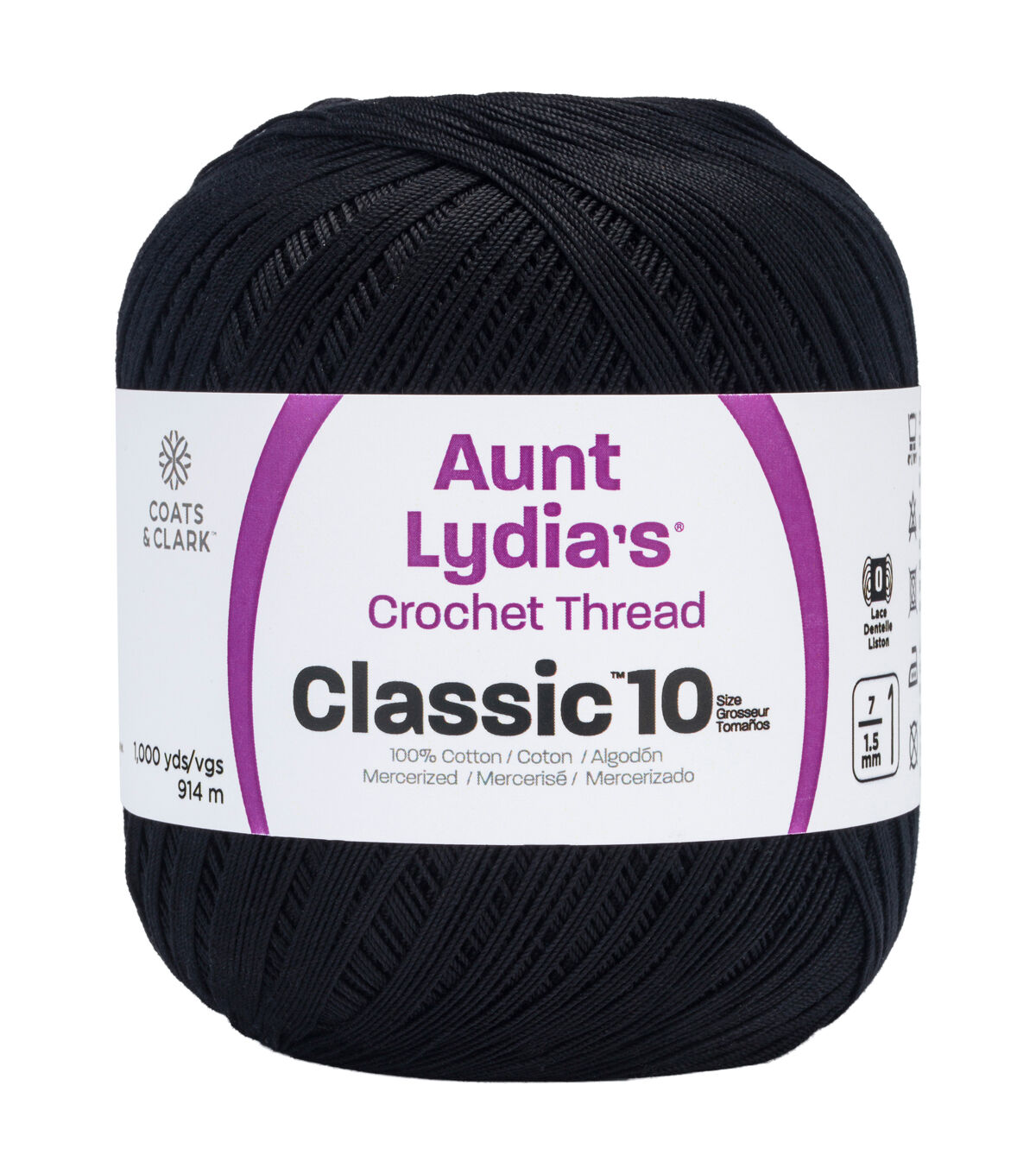 Aunt Lydia's Special Value 1000yds Cotton Crochet Thread