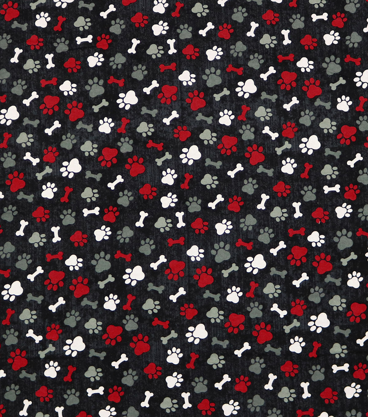 Paws & Bones Tossed Super Snuggle Flannel Fabric