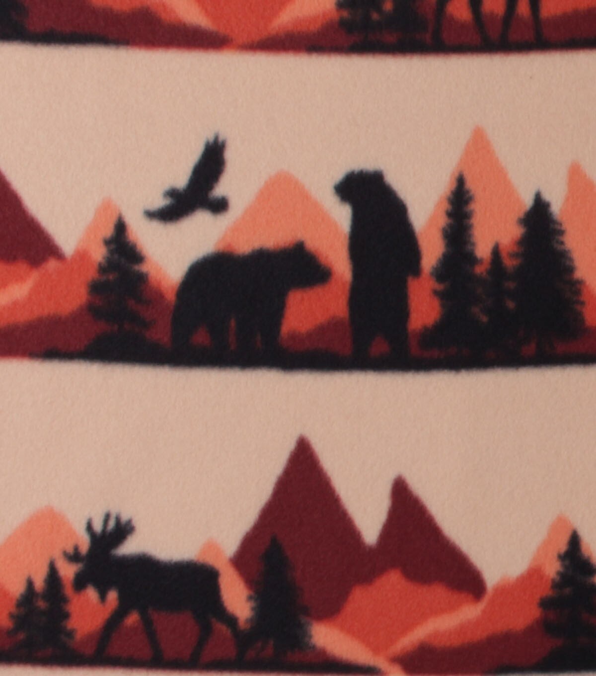 Sunset Bears Blizzard Fleece Fabric