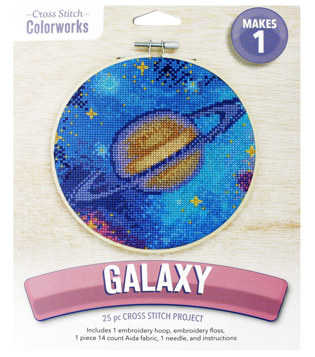 Leisure Arts 6 Galaxy Cross Stitch Kit