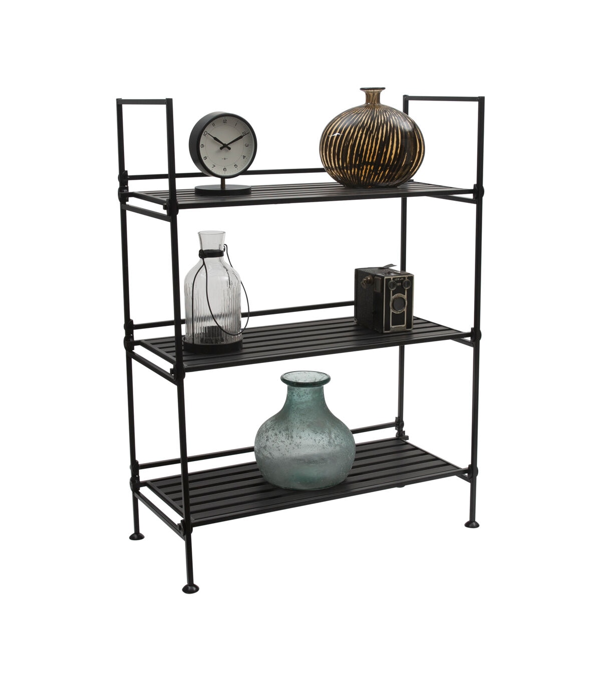 Organize It All 25 x 34 Espresso 3 Tier Freestanding Shelf