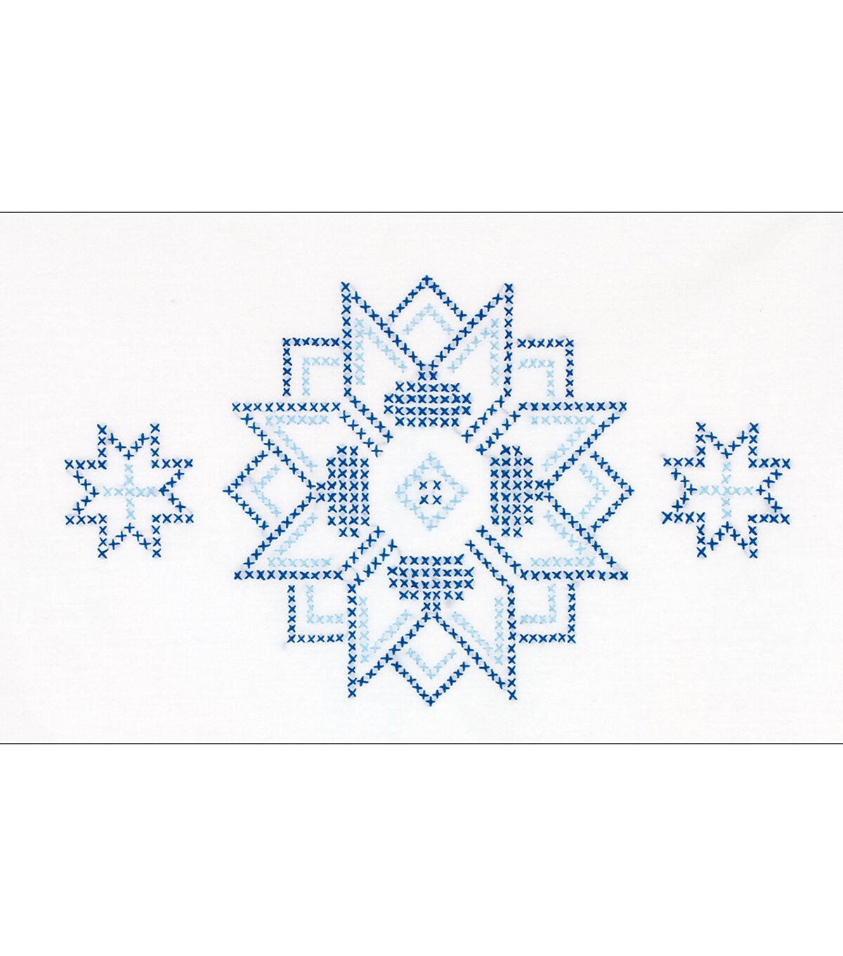 Jack Dempsey 2pk XX Stars Stamped Perle Edge Pillowcases