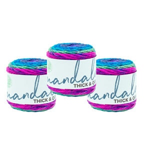 Lion Brand Mandala Thick & Quick 87yds Super Bulky Acrylic Yarn 3 Bundle