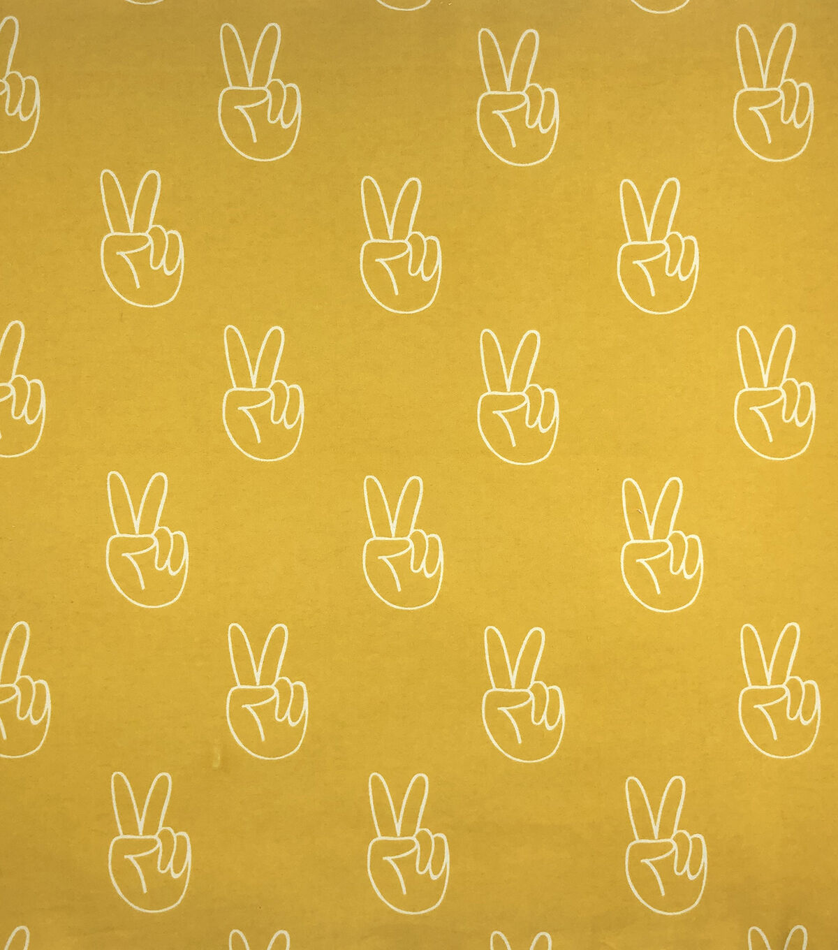 Peace Sign Super Snuggle Flannel Fabric