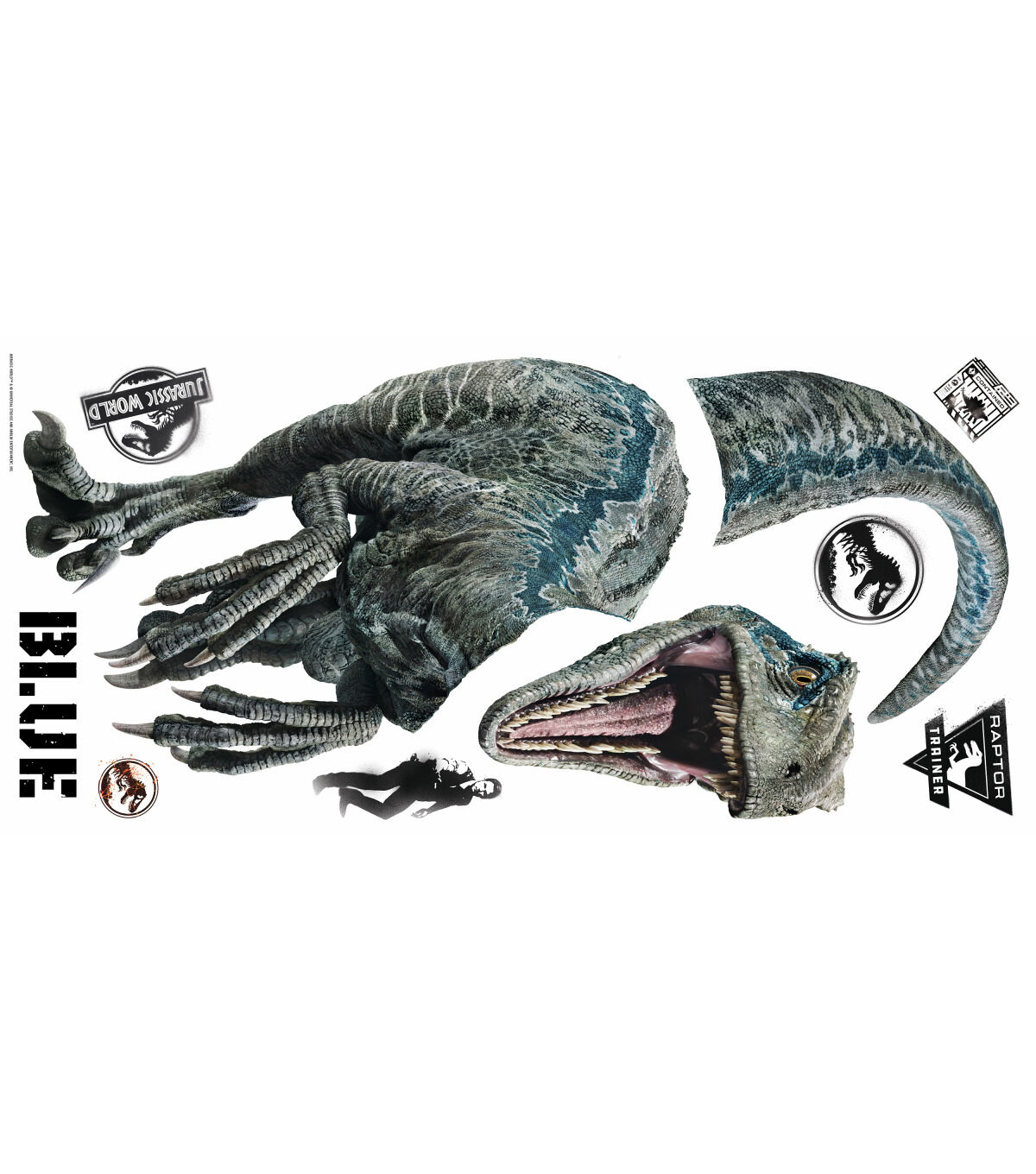 RoomMates Wall Decals Jurassic World 2 Velociraptor