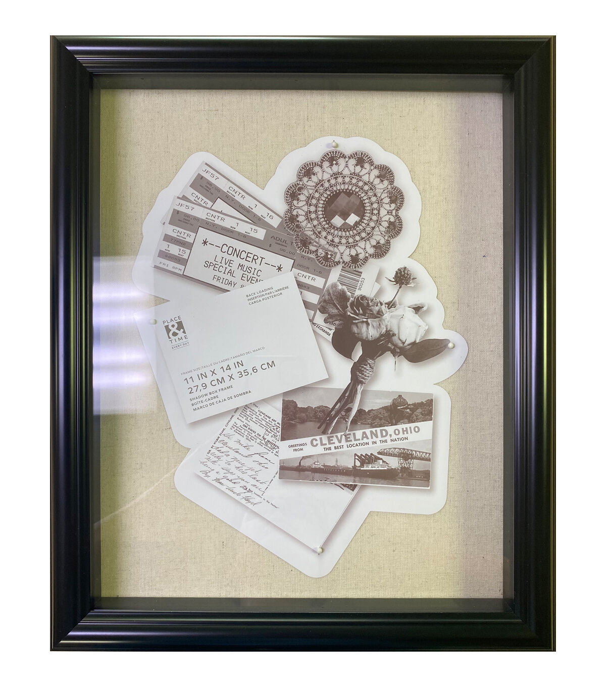 11 x 14 Rounded Black Shadowbox by Place & Time