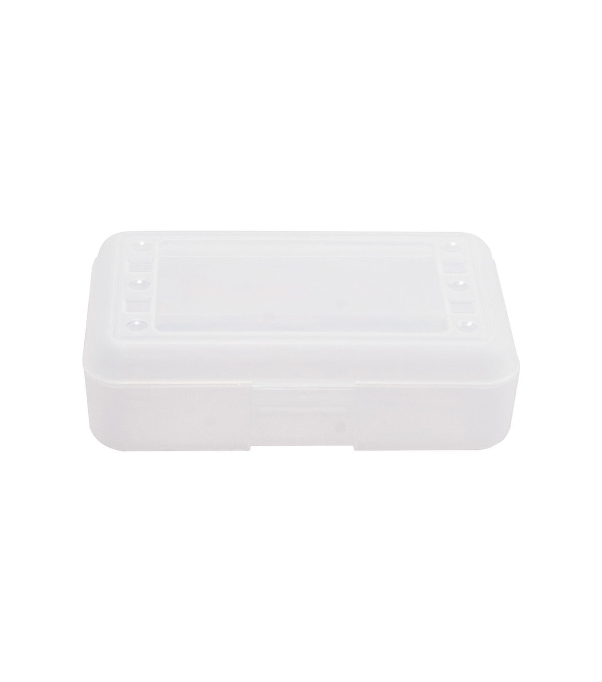 Advantus 8.5 x 4 Clear Plastic Pencil Box
