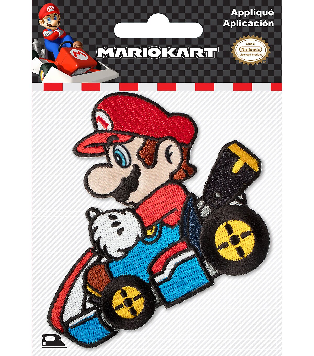 Nintendo 4 Mario Kart Iron On Patch