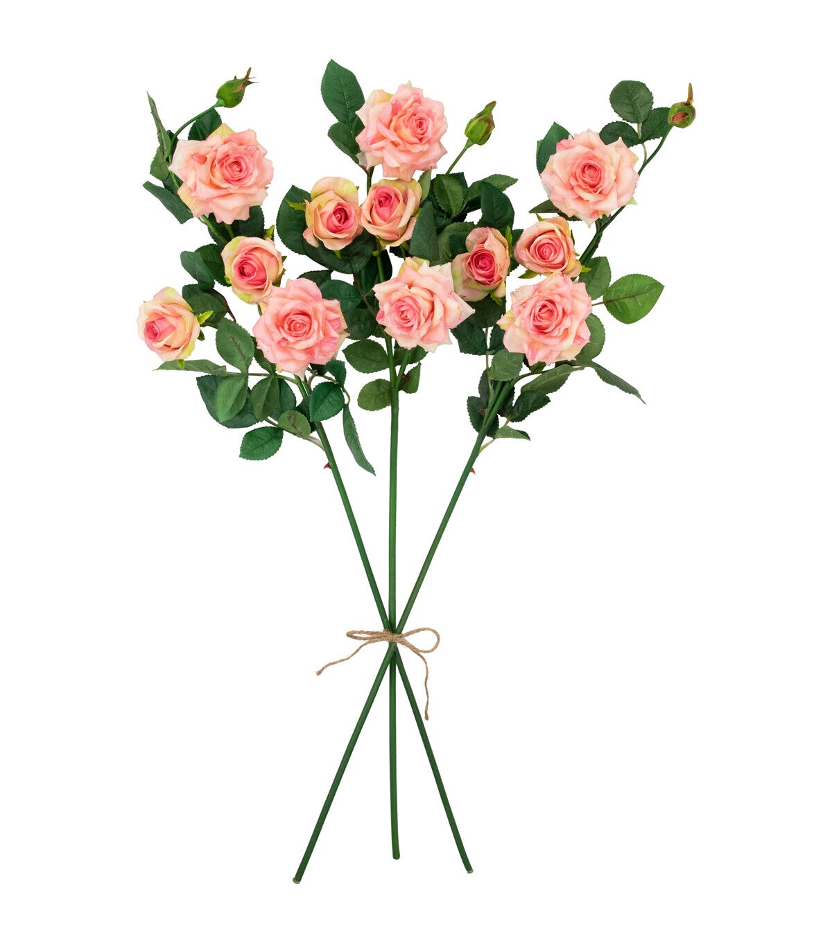 Northlight 35 Light Pink Rose Stems 6ct