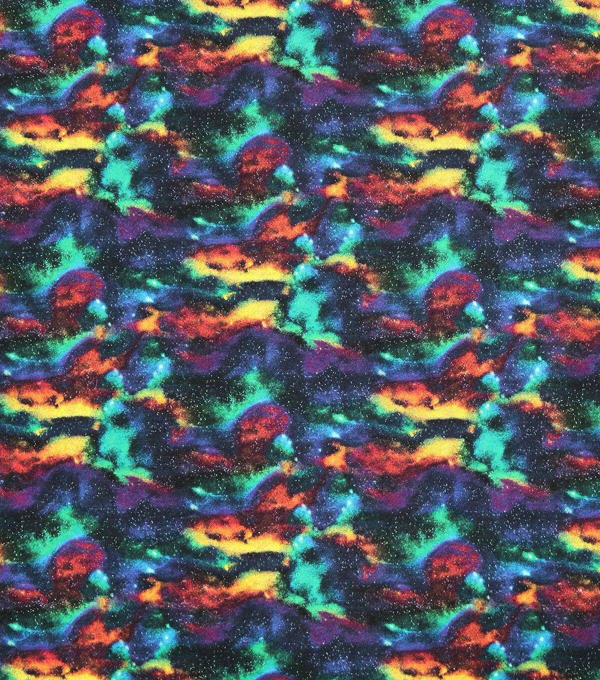 Rainbow Night Sky Super Snuggle Flannel Fabric